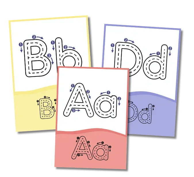 werkboeken, kleurplaten, educatief, montessori, peuter, kleuter, alfabet, abc, leren schrijven