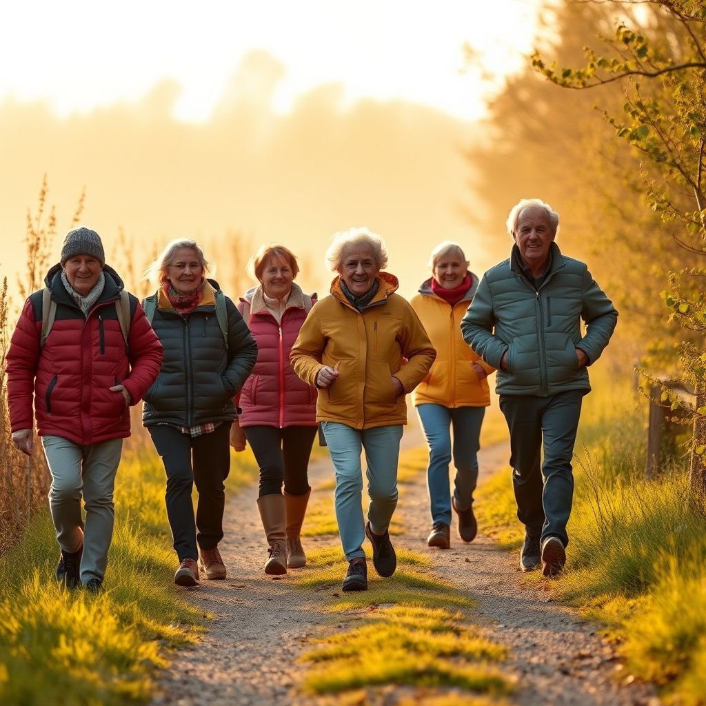 65-plussers blijven actief en sociaal betrokken door regelmatig samen te wandelen