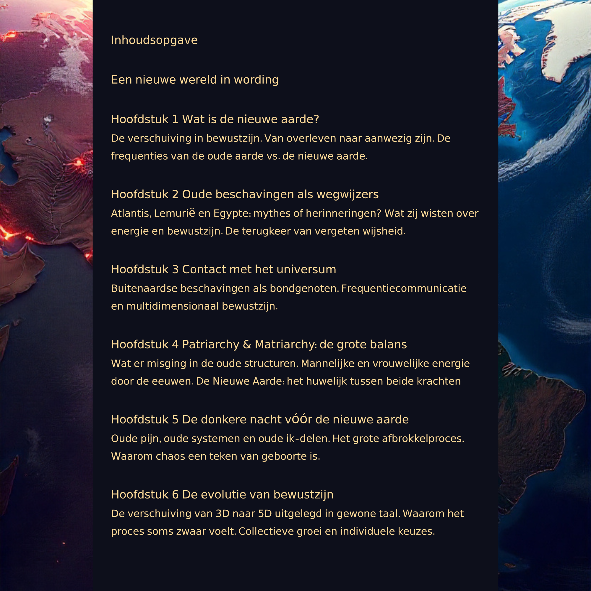 inhoudsopgave nieuwe aarde afbeelding 1