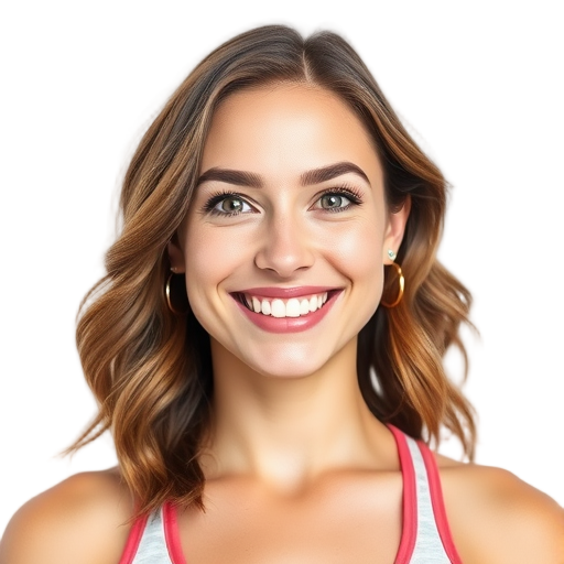 Een persoon die glimlacht naar de camera met een witte achtergrond.