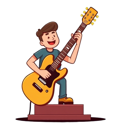 "guitar" "steps" "confidence" "beginner" "learning" "journey" "simplified" "progress" "practice" "avatar" "hand" "fretboard" "start" "smile" "path" "stairs" "book" "video" "pdf" "plus" "clock" "growth" "unlock" "wave" "triangle" "arrow" "spark""