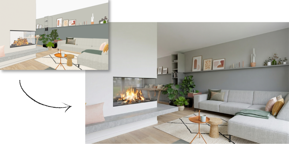 Nano Banana voorbeeld met SkethUp