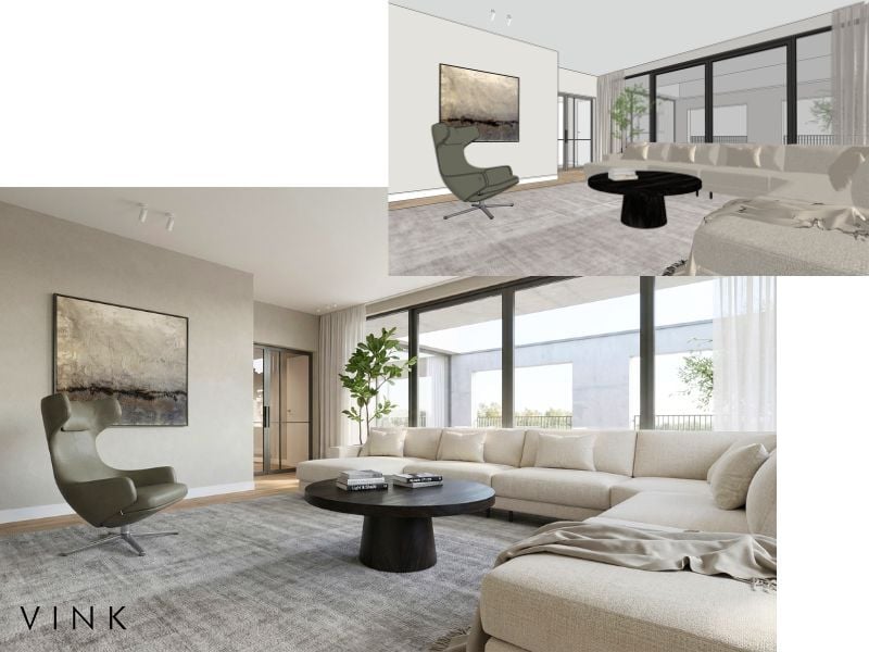 Voorbeeld interieur Nano Banana Vink
