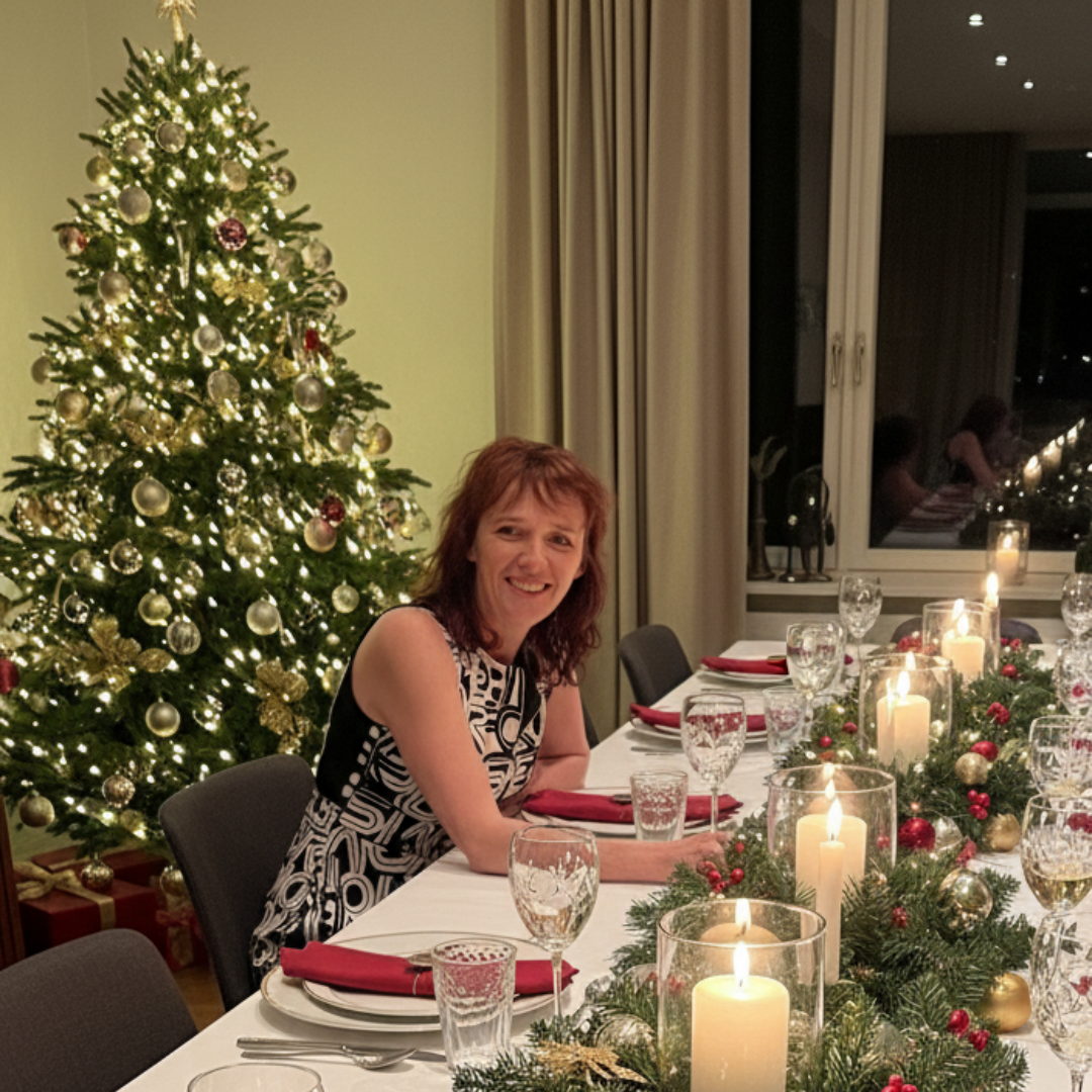 Claudia klaar voor de feestdagen