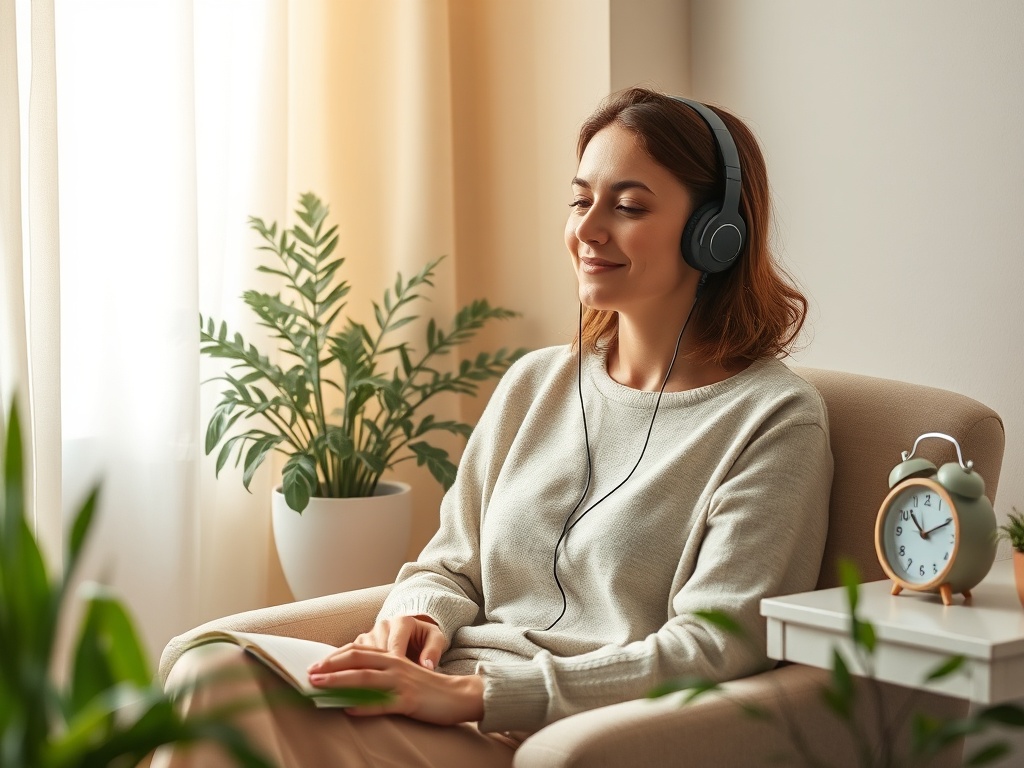 "A serene, cozy scene