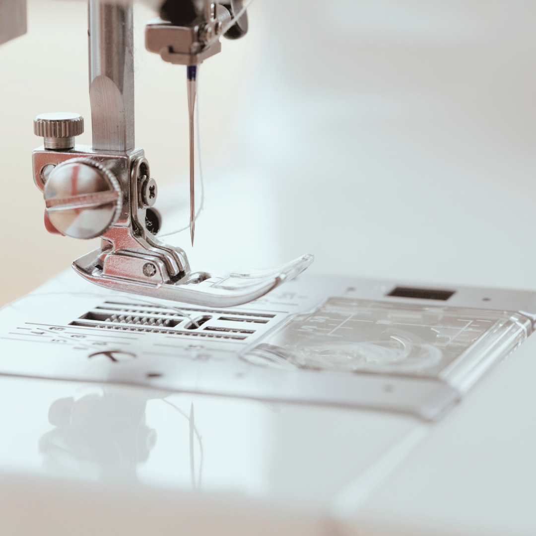 close-up, naaimachine, naald, draad