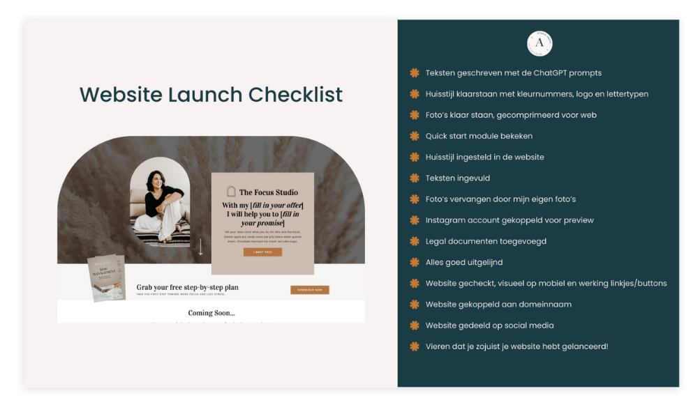 Product afbeeldingen launch checklist