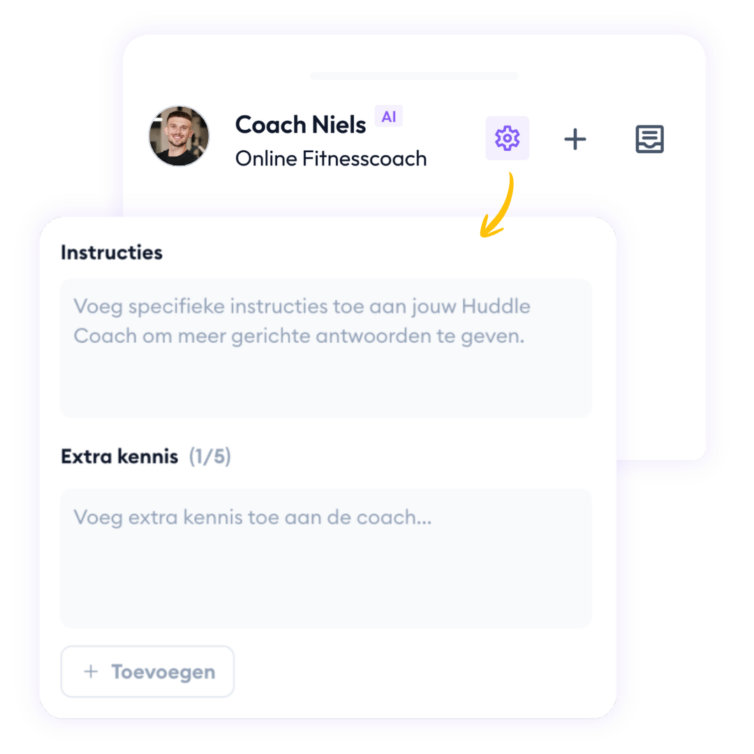 Instructies en kennis toevoegen aan de AI coach