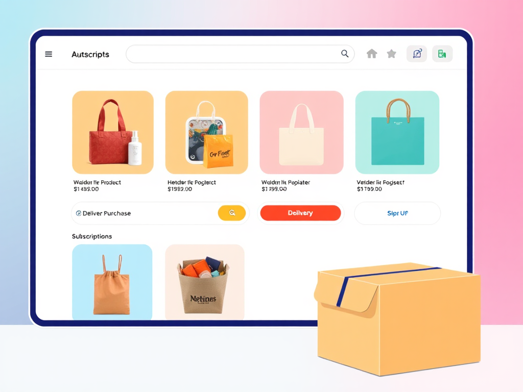 Moderne online winkelinterface met productafbeeldingen en leveringsopties.
