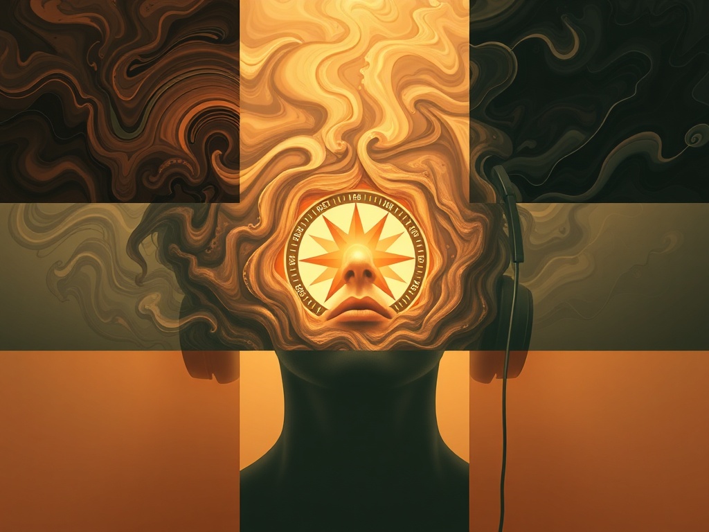 "Surreal split-scene journey