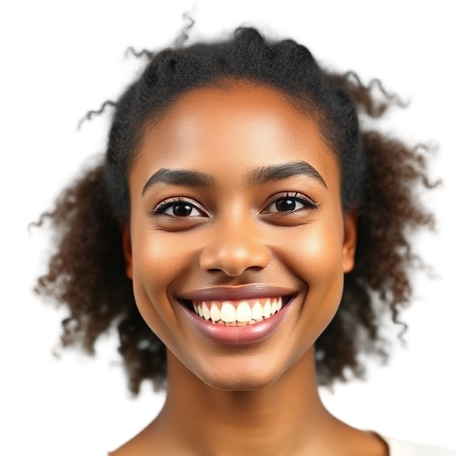 A person smiling to the camera with a white background looking like