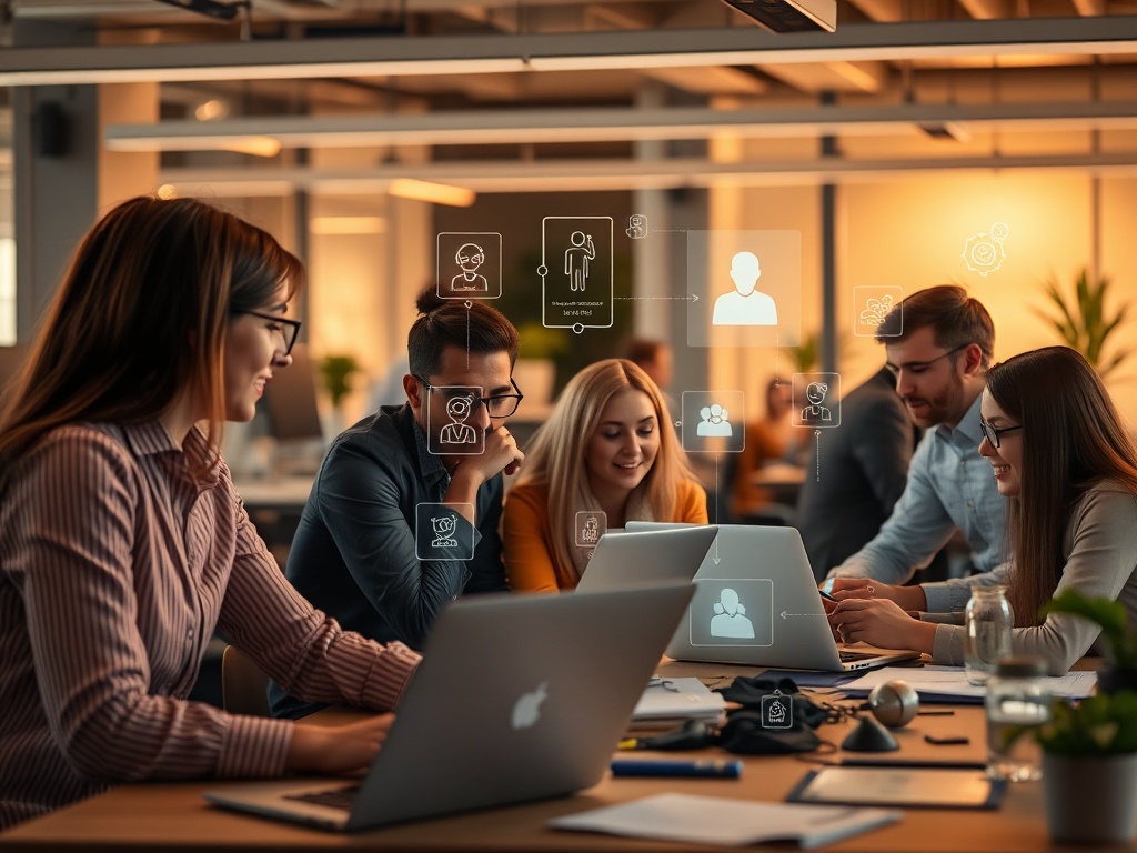 A vibrant Dutch business hub scene