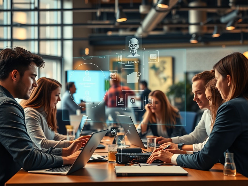 A vibrant Dutch business hub scene