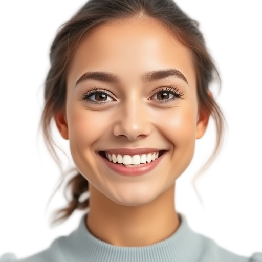 A person smiling to the camera with a white background looking like