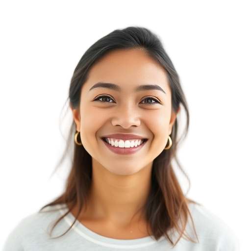 A person smiling to the camera with a white background looking like