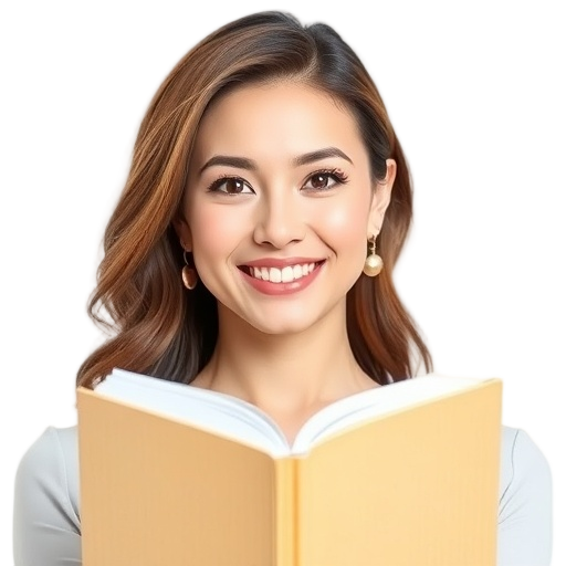A person smiling to the camera with a white background looking like