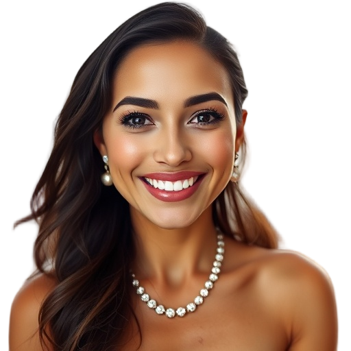 A person smiling to the camera with a white background looking like