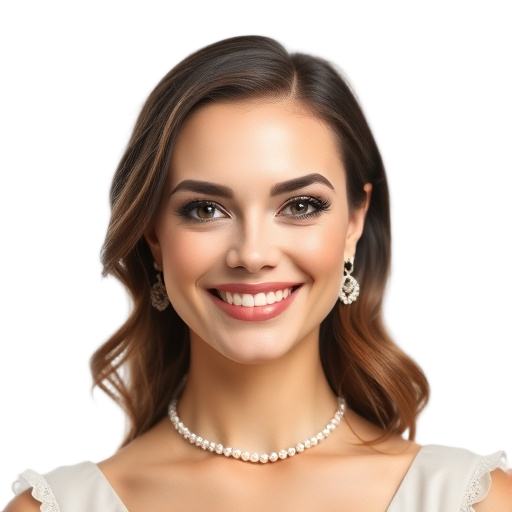 A person smiling to the camera with a white background looking like