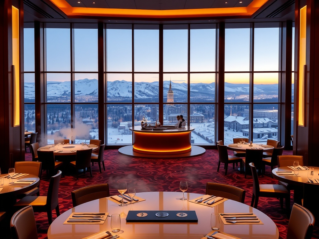 "Modern Canadian luxury casino hotel scene
