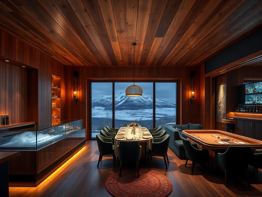 Nordic luxury casino hotel value stack scene