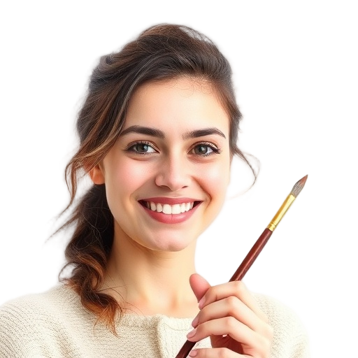 A person smiling to the camera with a white background looking like