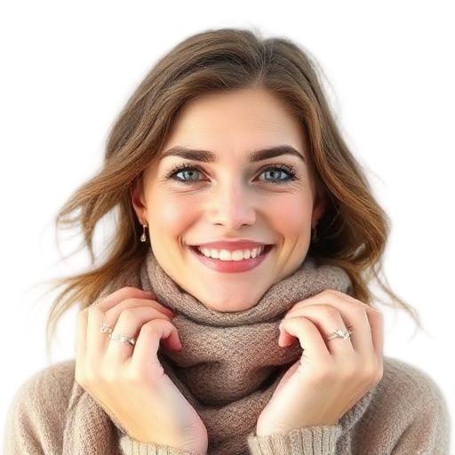 A person smiling to the camera with a white background looking like