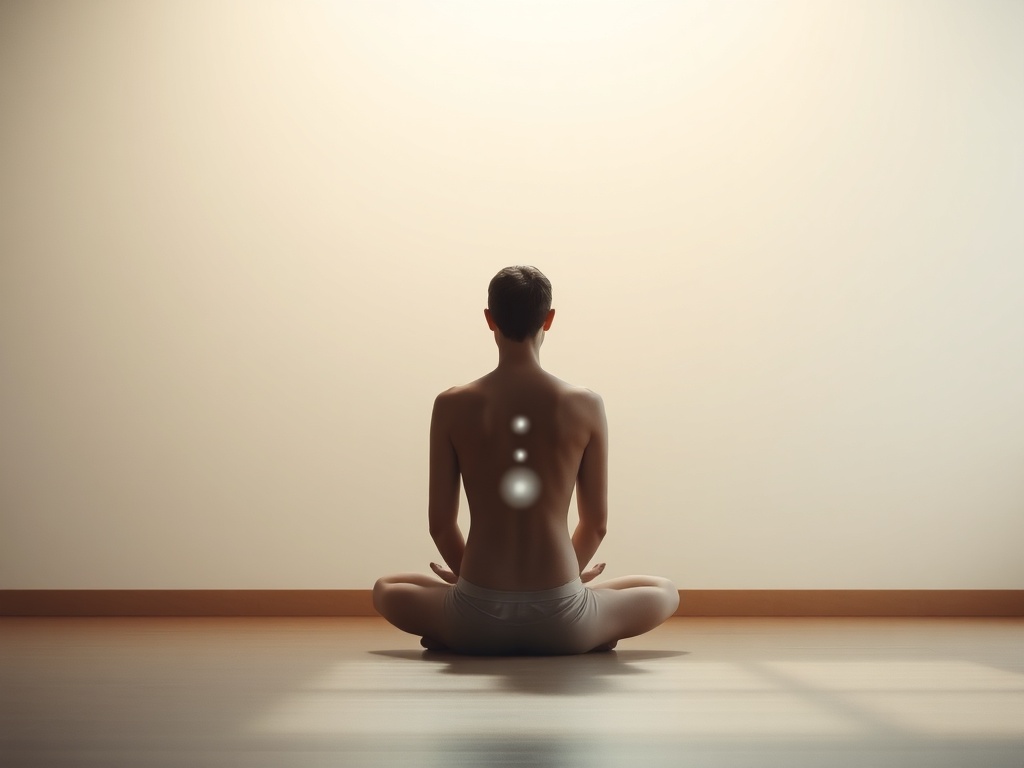 "A serene, minimalistic scene