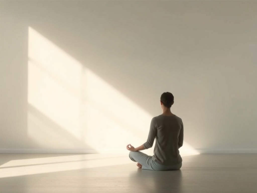 "A serene, minimalistic scene