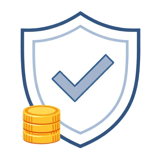 "shield" "coins" "check"