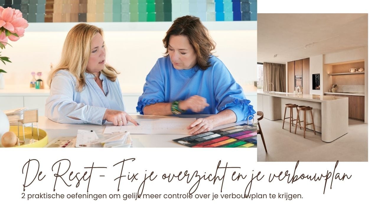 De Reset - Fix je overzicht en je verbouwplan. Nu