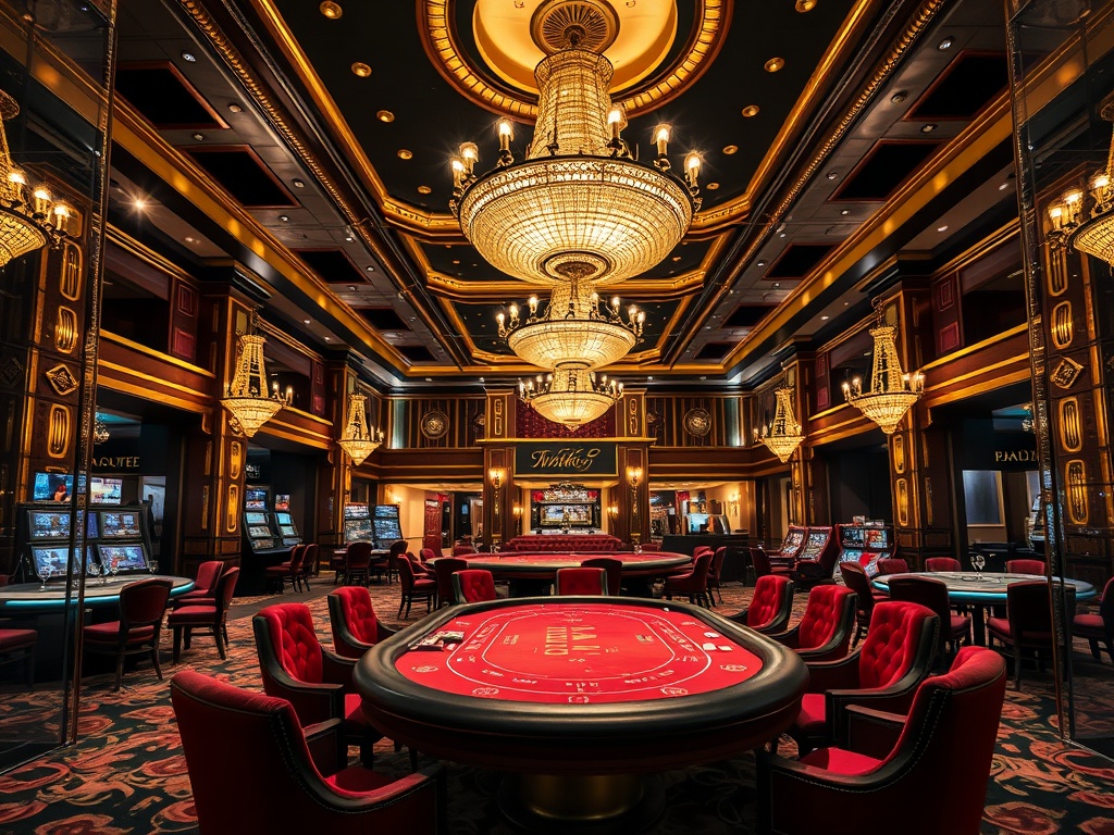 “opulent casino hotel lobby” “golden chandeliers” “high-stakes poker table” “VIP lounge velvet” “champagne glow” “adult luxury ambiance”