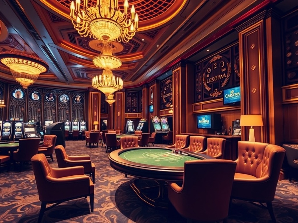 “opulent casino hotel lobby” “golden chandeliers” “high-stakes poker table” “VIP lounge velvet” “champagne glow” “adult luxury ambiance”