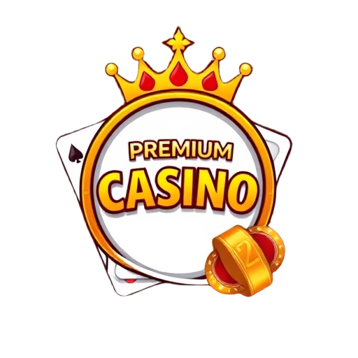 Carefully describe an image in great detail that needs to be generate, use quotes to split visual things. "premium casino" "sparkling card" "gold crown"