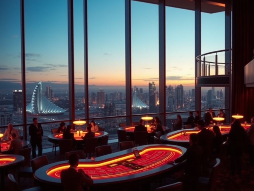 "Luxe casino hero scene