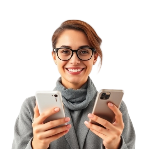 A person smiling to the camera with a white background looking like