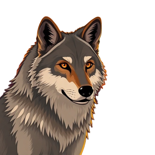 Carefully describe an image in great detail that needs to be generate, use quotes to split visual things. " "Wolf" "gold canyon sunset" "mystic moonlight"