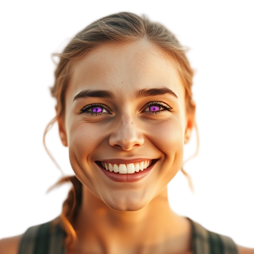 A person smiling to the camera with a white background looking like