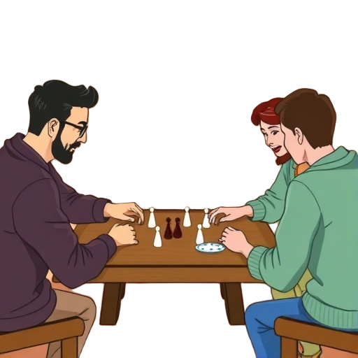 "wood board" "classic games" "family together"