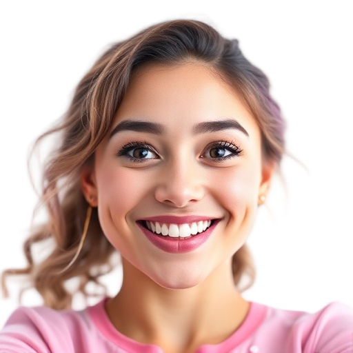 A person smiling to the camera with a white background looking like