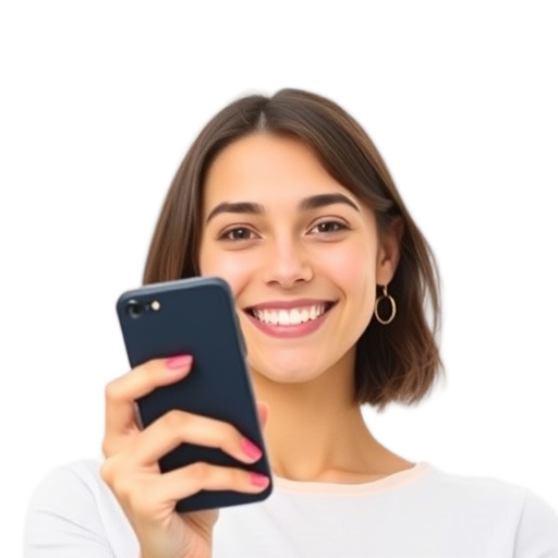 A person smiling to the camera with a white background looking like
