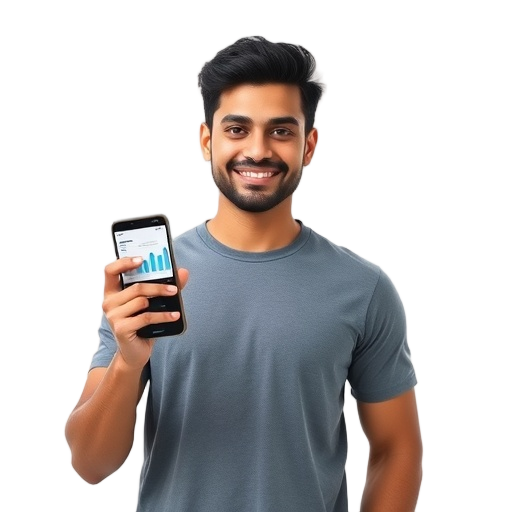 A person smiling to the camera with a white background looking like