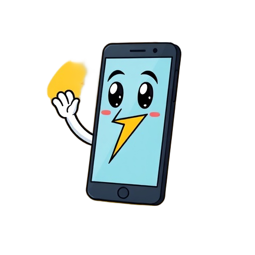 "smartphone" "bolt" "waving" with outline