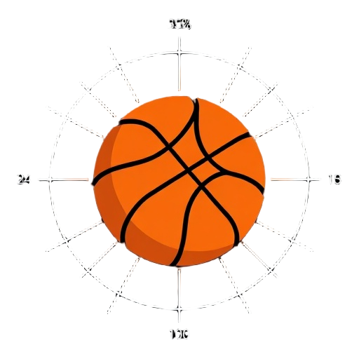 Carefully describe an image in great detail that needs to be generate, use quotes to split visual things. "basketball" "data chart" "live radar"