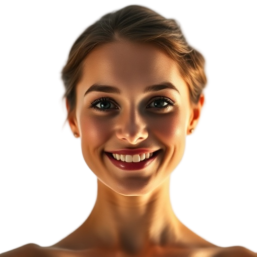 A person smiling to the camera with a white background looking like