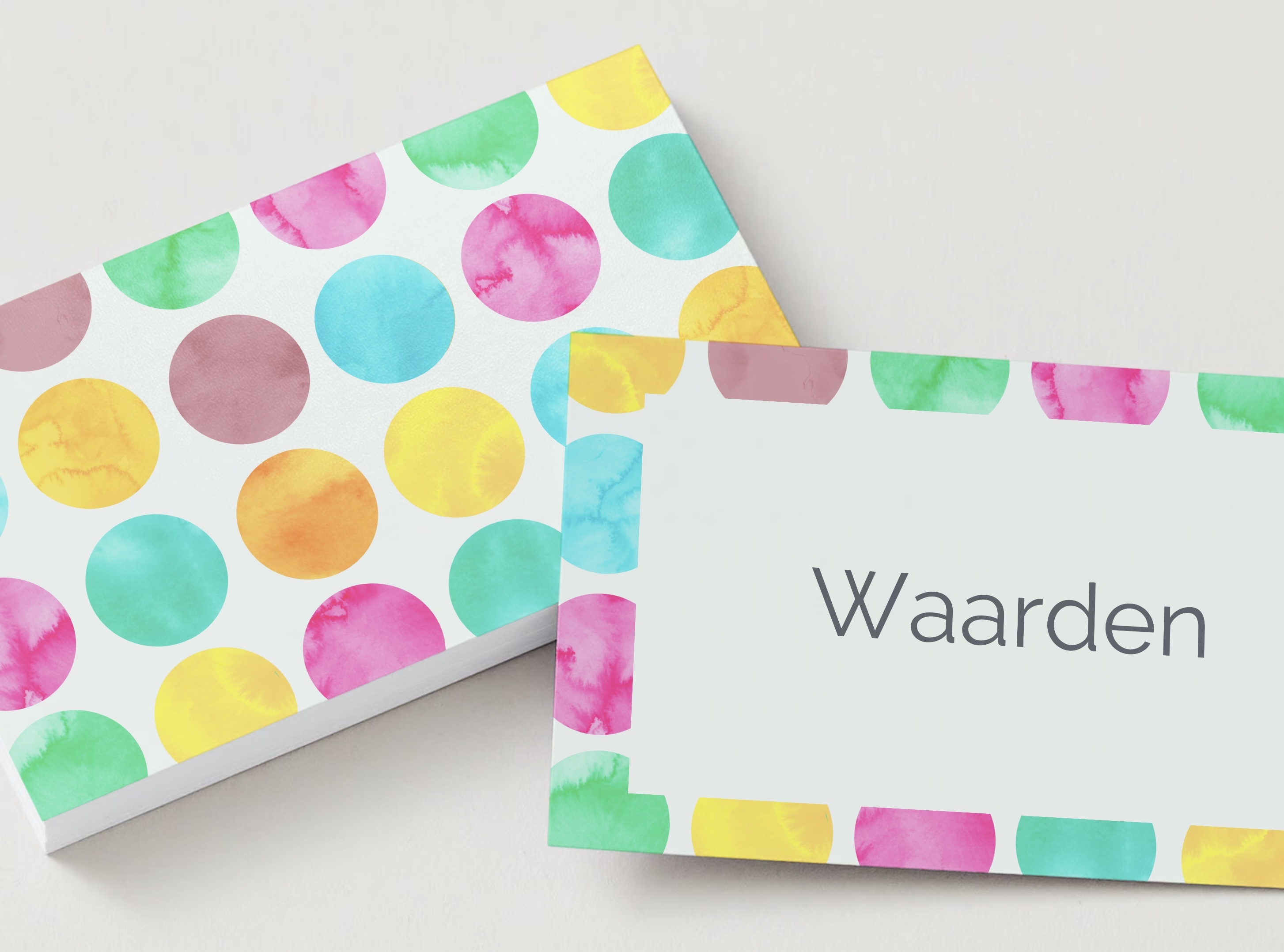 waardenkaartjes als bonus