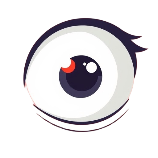 Carefully describe an image in great detail that needs to be generate, use quotes to split visual things. "eye" "camera" "heart"