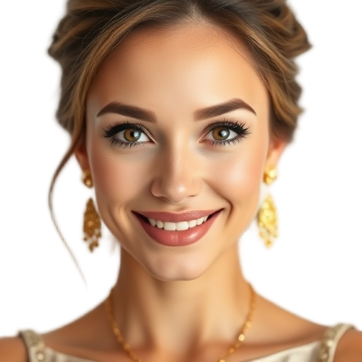 A person smiling to the camera with a white background looking like