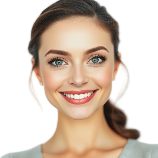 A person smiling to the camera with a white background looking like