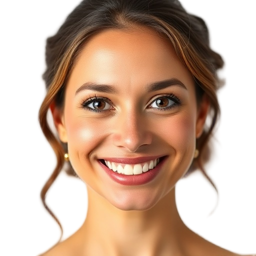 A person smiling to the camera with a white background looking like