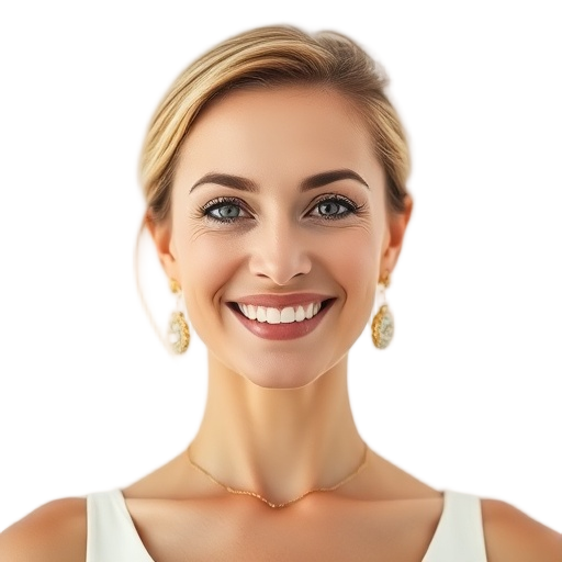 A person smiling to the camera with a white background looking like